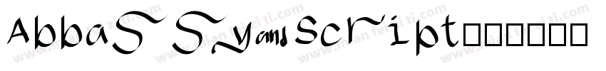 Abbassy Script字体转换
